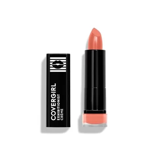 COVERGIRL Exhibitionist Cream Lipstick, Peach High, 3.4g (0.12 Oz) | Long-Lasting Color with Shea Butter & Coconut Oil thumbnail 1