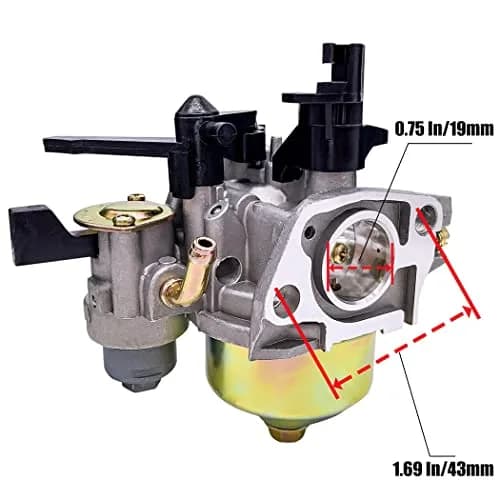 Oriental Power Carburetor for Coleman CT200U CT200U-EX CT200-AC BT200x CT-200EX CT200U-EXR Mini Bikes & Baja MB165 MB200 HT65 WT65 Pit Bikes (196cc/6.5HP) | Includes Gaskets, Fuel Line, Filter thumbnail 3