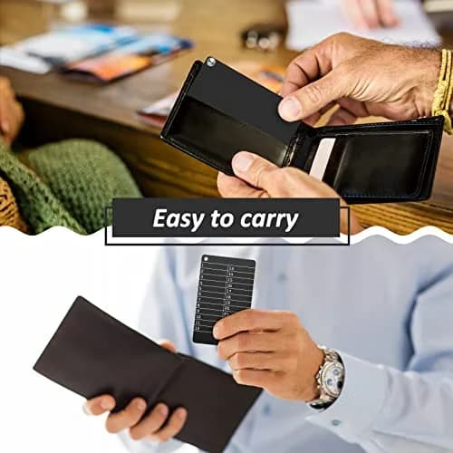 Hotop Black 4 Pack Crypto Seed Storage Metal Plates | Secure BIP39 Wallet Backup thumbnail 7