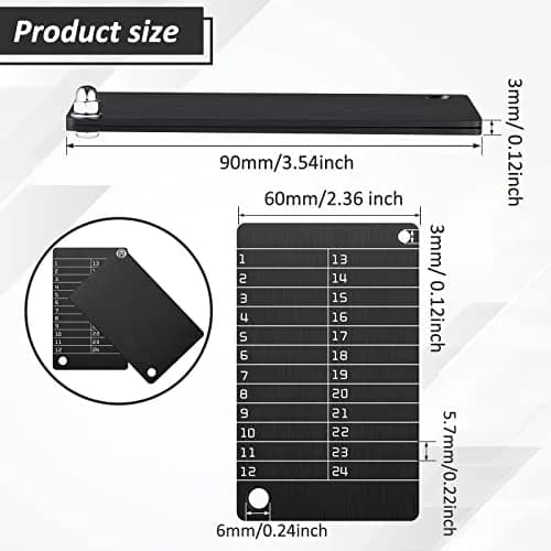 Hotop Black 4 Pack Crypto Seed Storage Metal Plates | Secure BIP39 Wallet Backup thumbnail 2