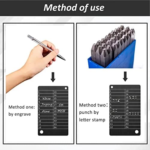 Hotop Black 4 Pack Crypto Seed Storage Metal Plates | Secure BIP39 Wallet Backup thumbnail 3