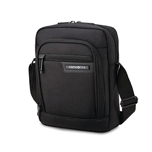 Samsonite Classic 2.0 RFID Crossbody Bag 10.1 inch Black | Hands-Free Travel Essential thumbnail 1