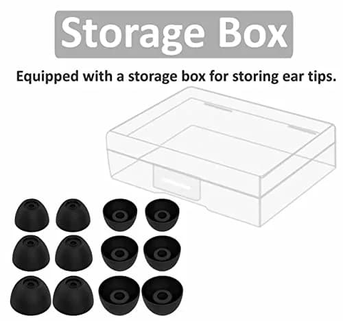 IiEXCEL Silicone Galaxy Buds 2 Ear Tips S/M/L | Noise Isolation & Perfect Fit in Case thumbnail 6