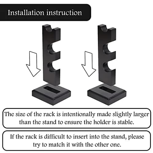 ChampWe Wizard Wand Display Stand Wooden Magic Wands Holder 3 Tiered for Collection Black 12.7cm (5in) thumbnail 6