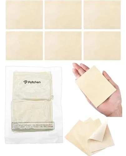Potchen 20 Pieces Pre Cut Chamois for Pottery Clay | Natural Absorbent Craft Tool thumbnail 7