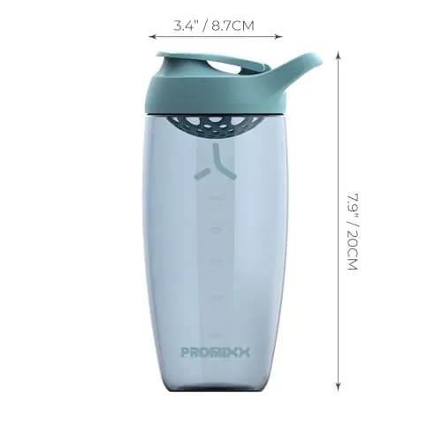 PROMIXX Pursuit Protein Shaker Bottle (24 oz) – Silent No-Ball Mixer, Leak-Proof, BPA/BPS & Phthalate-Free ECOZEN, Easy-Clean for Protein & Smoothies thumbnail 4