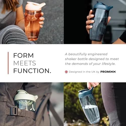 PROMIXX Pursuit Protein Shaker Bottle (24 oz) – Silent No-Ball Mixer, Leak-Proof, Ecozen, Easy-Clean, BPA/BPS & Phthalate-Free thumbnail 3