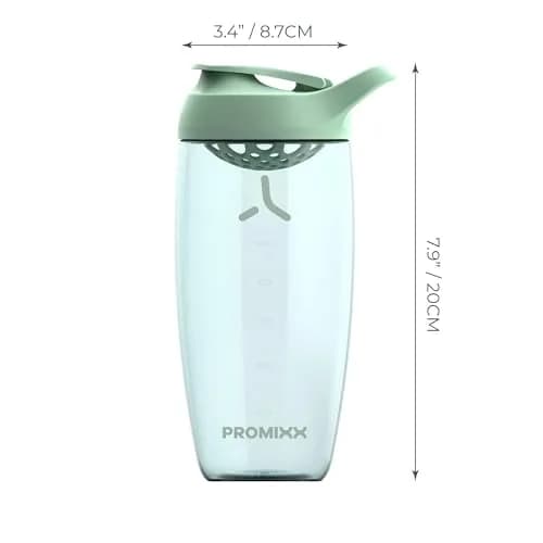PROMIXX Pursuit Protein Shaker Bottle (24 oz) – Silent No-Ball Mixer, Leak-Proof, BPA/BPS & Phthalate-Free ECOZEN, Easy-Clean for Protein & Smoothies thumbnail 4