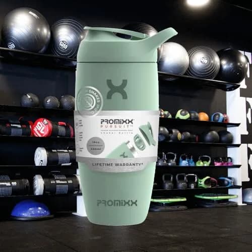 PROMIXX Pursuit Insulated Shaker Bottle 550ml (18.6 fl oz) | Premium Stainless Steel for Smooth Mixing thumbnail 2