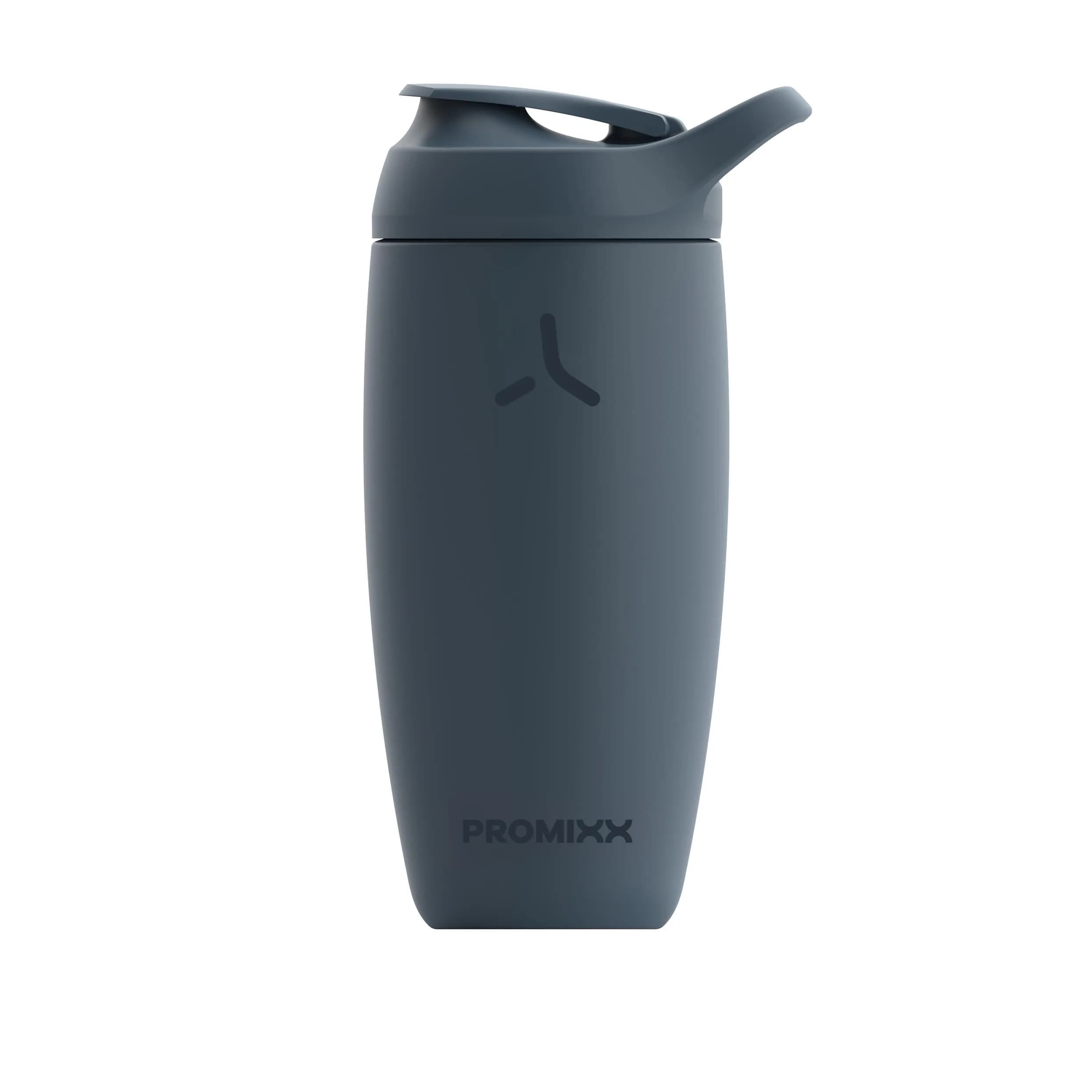 PROMIXX Pursuit Insulated Shaker Bottle 550ml (18.6 fl oz) | Premium Stainless Steel for Smooth Mixing — Midnight Blue