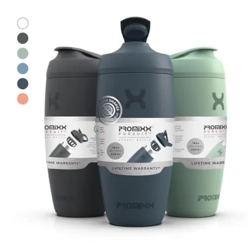 PROMIXX Pursuit Shaker Bottle 550ml (18.6 Fl Oz) | Insulated Stainless Steel for Cold Mixes thumbnail 8