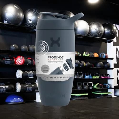 PROMIXX Pursuit Shaker Bottle 550ml (18.6 Fl Oz) | Insulated Stainless Steel for Cold Mixes thumbnail 2
