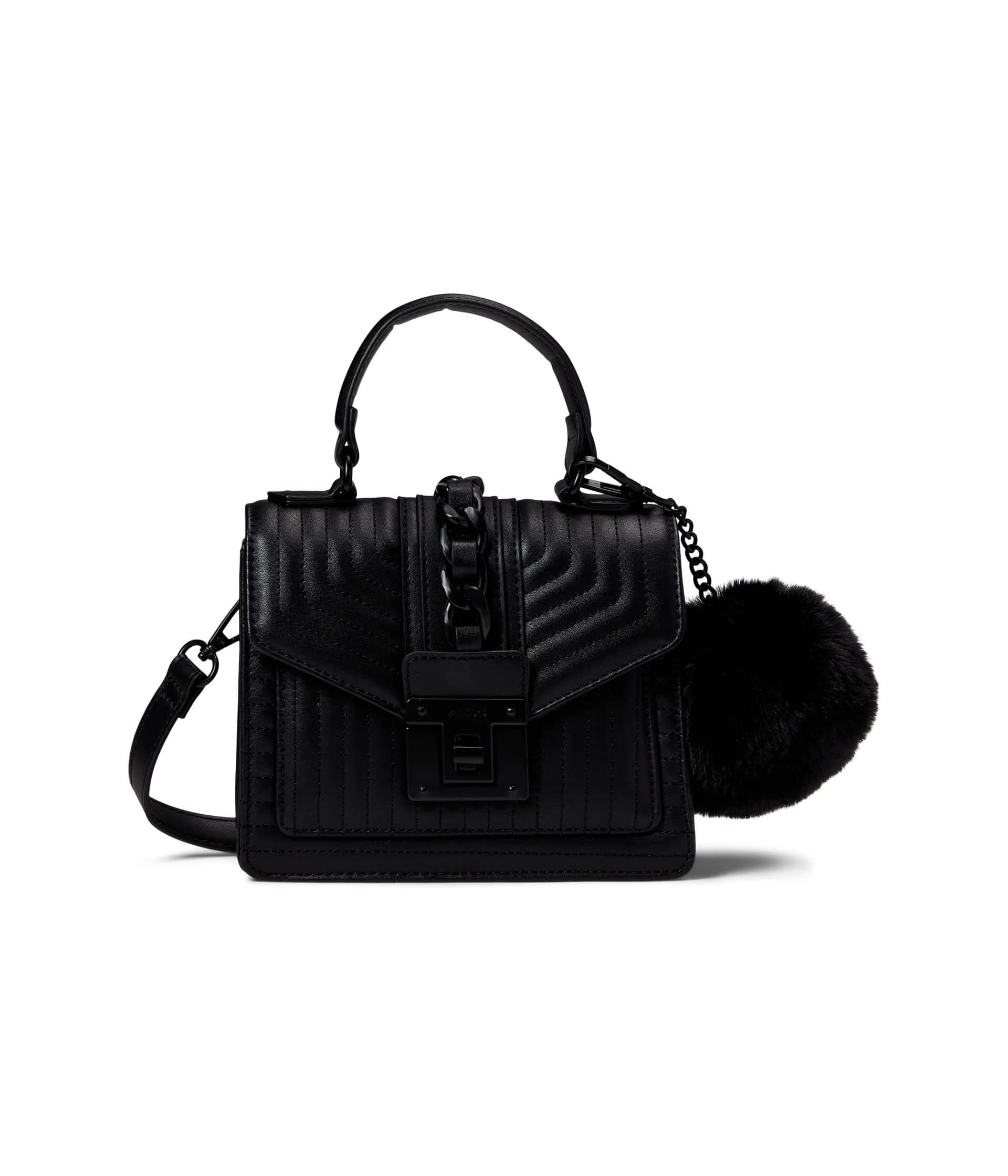 ALDO Mini Jerilini Top Handle Bag Black | Stylish Small Handbag for Women