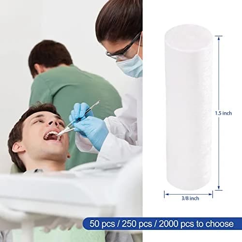 JMU Dental Cotton Rolls 1.5" #2 | High Absorbency for Dental & Nosebleeds thumbnail 2