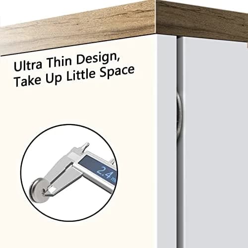 Mousike Magnetic Door Catch Ultra Thin Stainless Steel Drawer Magnet 4 Pack | Strong Magnetic Closure for Cabinets & Sliding Doors thumbnail 2