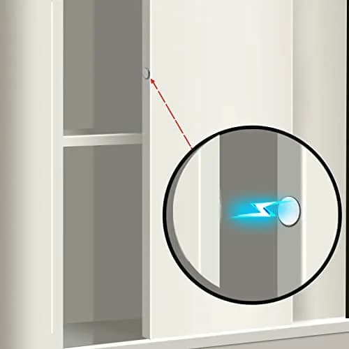 Mousike Magnetic Door Catch Ultra Thin Stainless Steel Drawer Magnet 4 Pack | Strong Magnetic Closure for Cabinets & Sliding Doors thumbnail 3