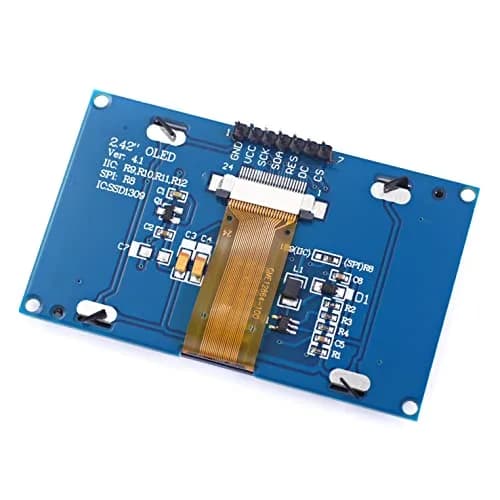 Teyleten Robot 2.42 inch 128x64 OLED LCD Display Module SSD1309 | SPI/I2C Interface for Arduino UNO R3 thumbnail 4