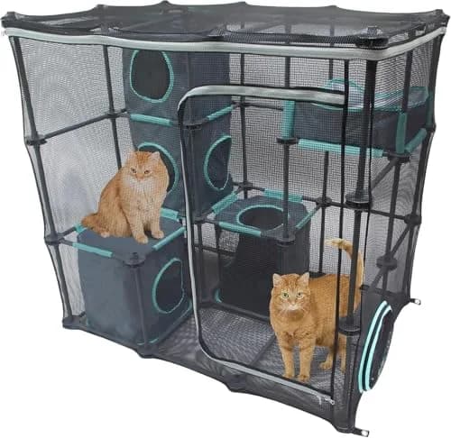 Kitty City Outdoor Catio Kit Large | Spacious Mesh Cat Playpen with Expandable Design thumbnail 1