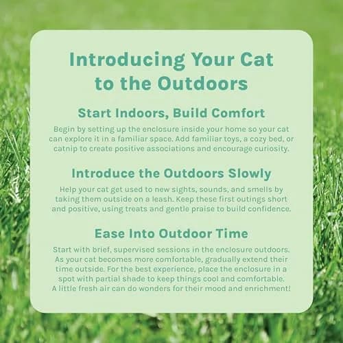 Kitty City Outdoor Catio Kit Large | Spacious Mesh Cat Playpen with Expandable Design thumbnail 7