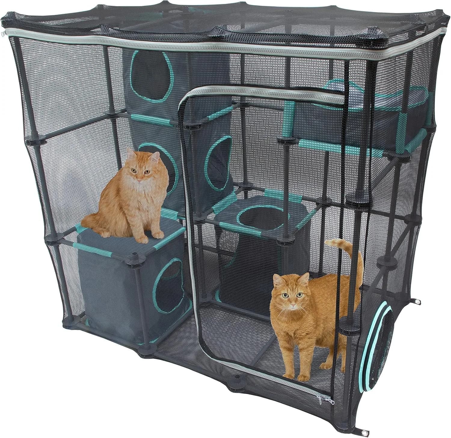 Kitty City Outdoor Catio Kit Large | Spacious Mesh Cat Playpen with Expandable Design — OUTDOOR MEGA KIT