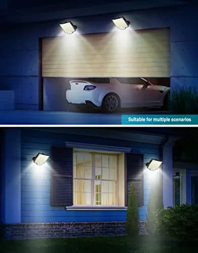 MPJ Solar Wall Light with Motion Sensor & Split Panel 106 LED, 5m Cable | IP65 Waterproof Outdoor Lighting thumbnail 7
