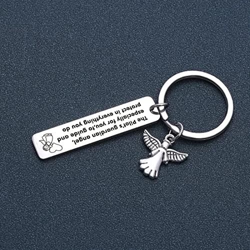 NOTHERS RSZOTW Pilot Prayer Keychain | Stainless Steel Travel Jewelry thumbnail 4