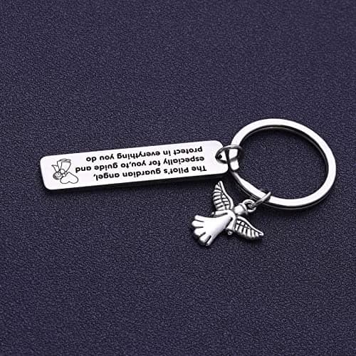 NOTHERS RSZOTW Pilot Prayer Keychain | Stainless Steel Travel Jewelry thumbnail 6