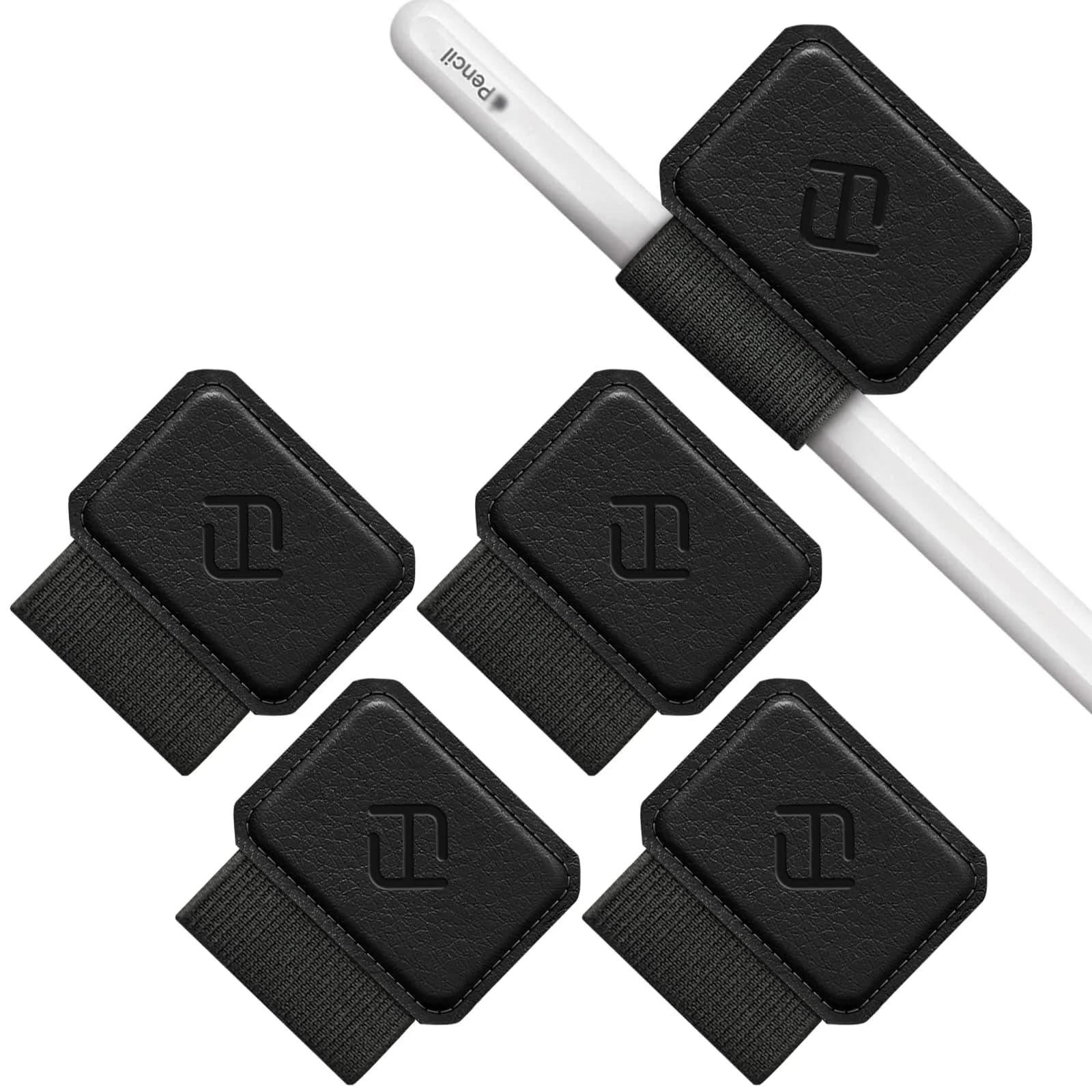 FINTIE Pen Loop Holder for Apple Pencil Pro, USB-C/1st/2nd Gen | Slim, Self-Adhesive, Durable — Black