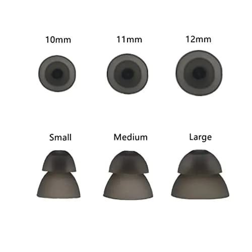 AroneMom Hearing Aids Domes Large 10 Count Smoky Silicone Comfort Fit thumbnail 3