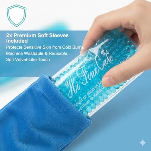 HI FINE CARE Perineal Cooling Pad for Postpartum Recovery, 4 Count (Pack of 1) | Flexible Gel Bead Therapy for C-Section & Hemorrhoid Relief thumbnail 8