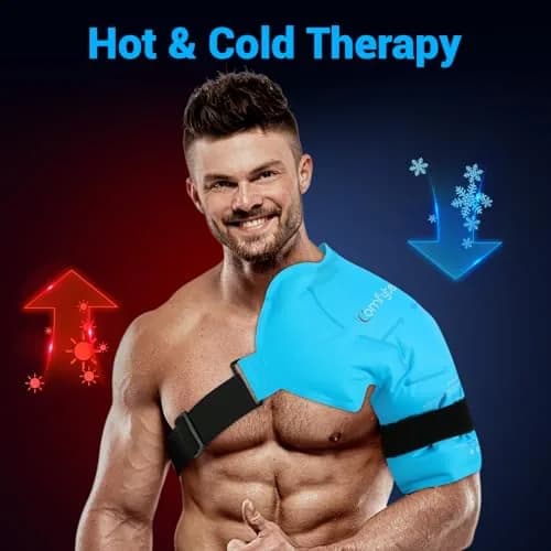 Comfytemp Shoulder Ice Pack Wrap with Gel Pack, Large/X-Large | Rotator Cuff Pain Relief & Recovery thumbnail 6