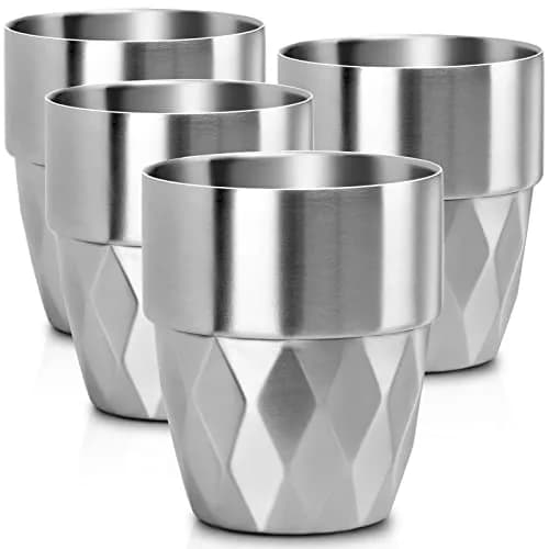 Beasea Stainless Steel Cup, 10 oz | Double Wall Insulated Metal Tumbler (300ml) thumbnail 1