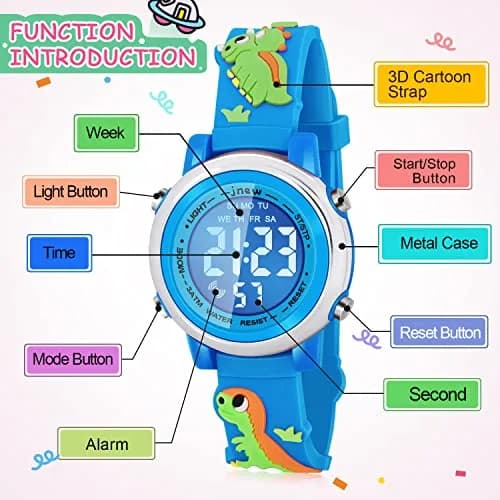 Viposoon Kids Digital Watch for Boys 3-10 Years | Waterproof, Shockproof, Easy Read thumbnail 2