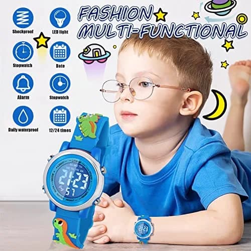 Viposoon Kids Digital Watch for Boys 3-10 Years | Waterproof, Shockproof, Easy Read thumbnail 3