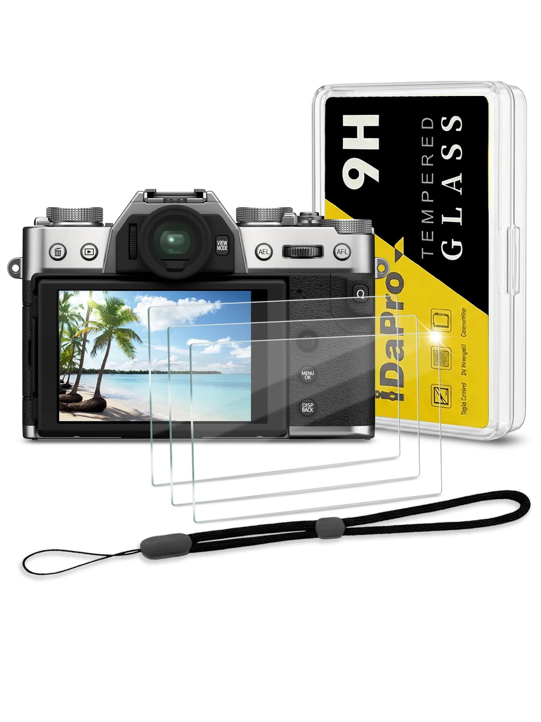 iDaPro Screen Protector for Fujifilm X-T50 9H Tempered Glass | Scratch & Drop Resistant — Clear