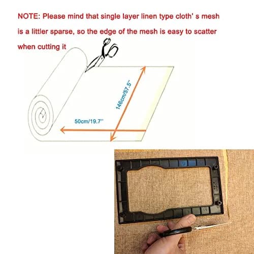 Flushbay Speaker Grill Cloth Brown 50cm x 146cm | Polyester Imitation Linen Fabric for Home Stage Speakers thumbnail 4