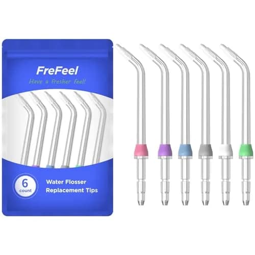 FreFeel Replacement Orthodontic Tips for Waterpik Water Flosser | 6 Count (Pack of 1) thumbnail 1