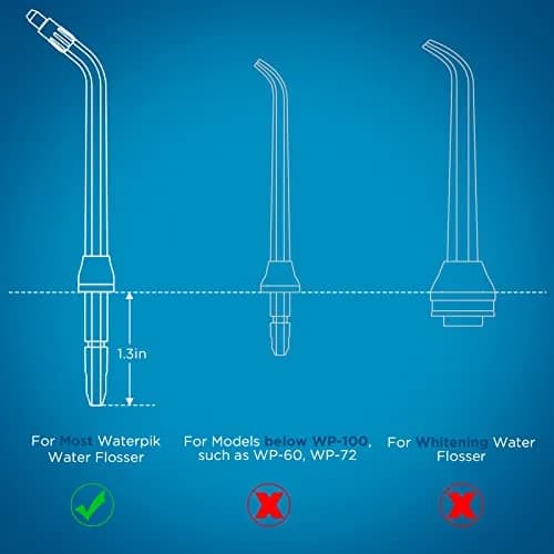 FreFeel Replacement Orthodontic Tips for Waterpik Water Flosser | 6 Count (Pack of 1) thumbnail 2