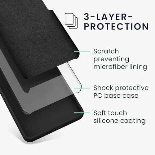 kwmobile Black Matte TPU Silicone Case for Samsung Galaxy S22 Plus | Non-Slip Grip & Shockproof Protection thumbnail 6