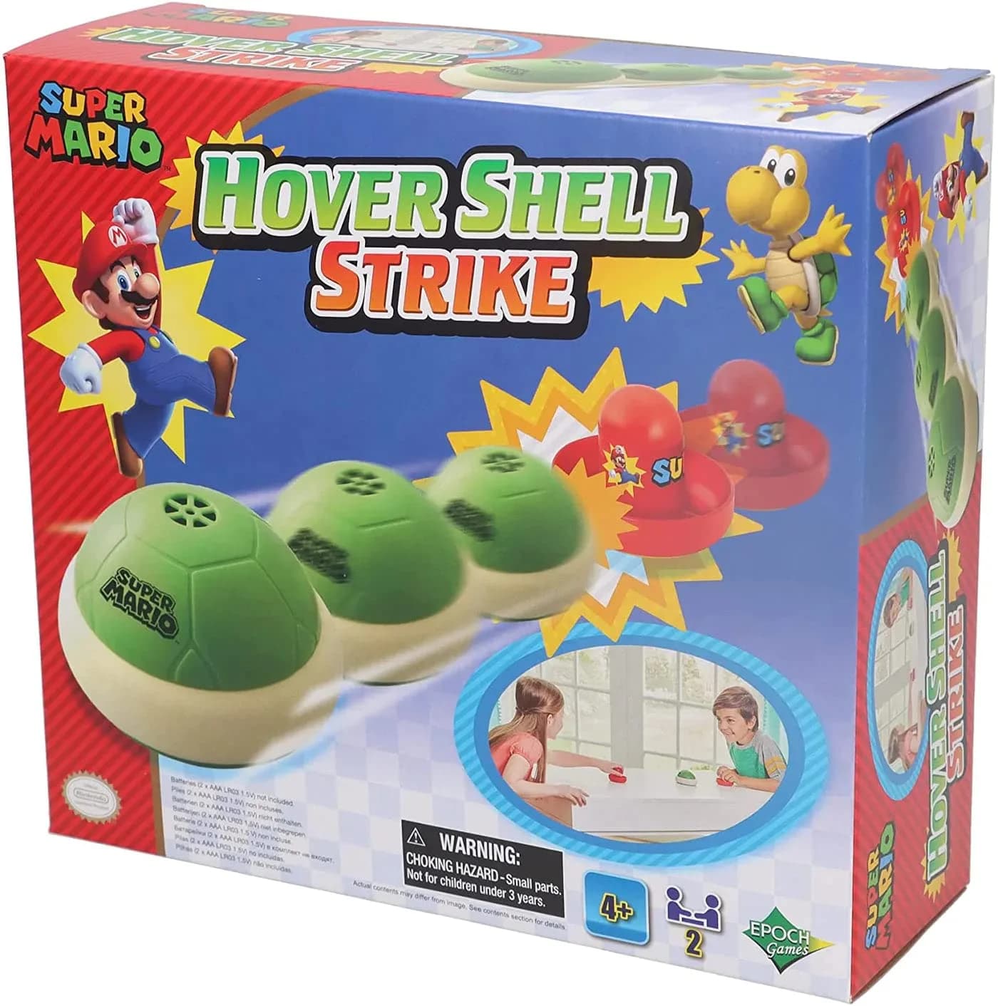 EPOCH Games Super Mario Hover Shell Strike Tabletop Game | Multiplayer Action Game for Ages 4+ — Super Mario Hover Shell Strike