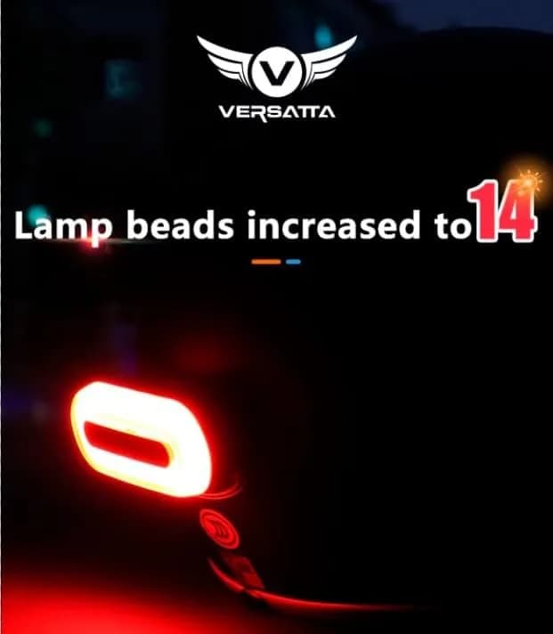 VERSATTA LED Helmet Light, Motorcycle Helmet Light, Bike Bicycle Rear Red Safety Light with Type-C Cable | 14 LED Lamp Beads, IPX6 Waterproof thumbnail 9