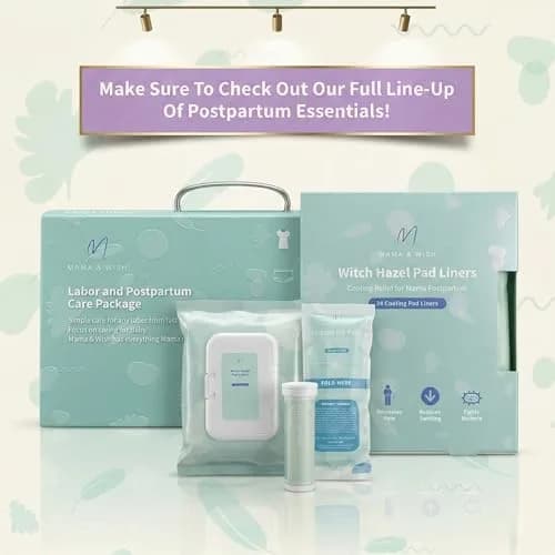 Mama & Wish Witch Hazel Pads for Postpartum Care | 24 Full-Length Liners thumbnail 6