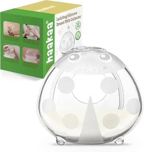 Haakaa Ladybug Milk Collector 40ml (1.4oz) | Soft Silicone Breast Shell for Breastfeeding Moms thumbnail 1