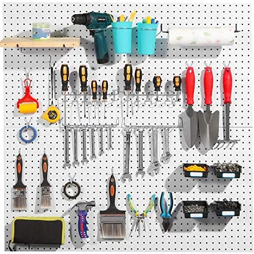 FRIMOONY 117-Piece Pegboard Hook and Bin Set with Peg Locks | Organize Tools, Garage, Kitchen thumbnail 7