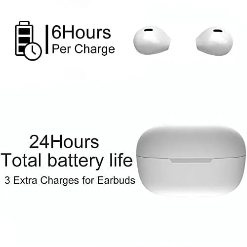 eleror Pro X6s Mini Invisible Wireless Bluetooth Earbuds with Charging Case, 5-Hour Playtime | Work & Daily Use thumbnail 7