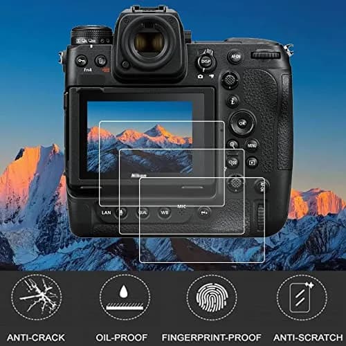 PCTC Tempered Glass Screen Protector for Nikon Z9 Z8 (2+2 Pack) | LCD & Top Screen Protection thumbnail 6