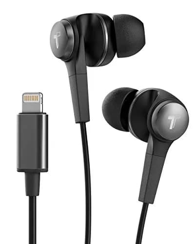 Thore Wired Lightning Earphones with Mic & Water Resistance | Apple MFi Certified, Sweatproof, 11mm Dynamic Drivers thumbnail 1