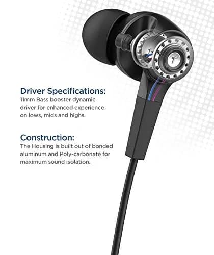 Thore Wired Lightning Earphones with Mic & Water Resistance | Apple MFi Certified, Sweatproof, 11mm Dynamic Drivers thumbnail 2