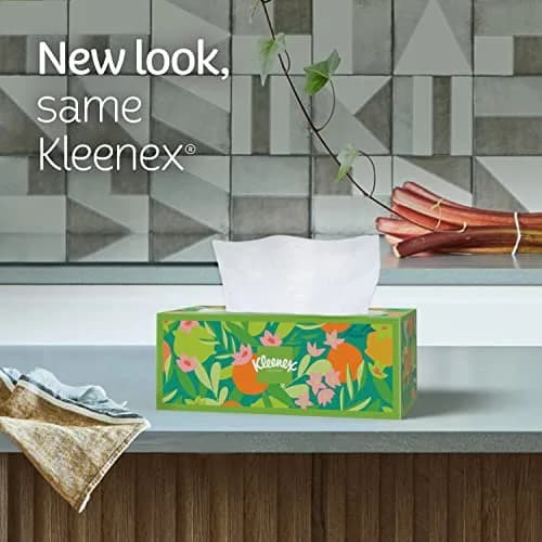 Kleenex Ultra Soft Facial Tissues Cube Box 60 Tissues (3-Ply) | Hypoallergenic & Lotion-Free for Sensitive Skin thumbnail 3