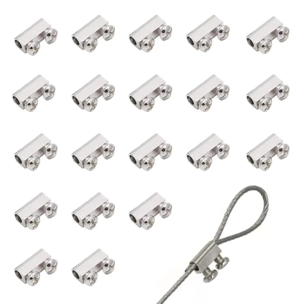 Antianxia Wire Rope Cable Clamps 12mm*5.5mm | Durable Indoor/Outdoor Use - main product image